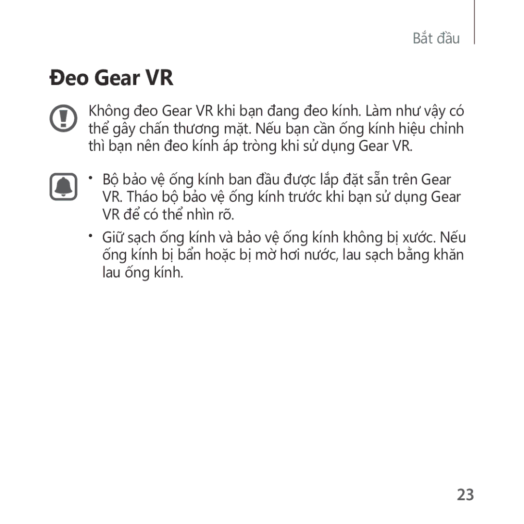 Samsung SM-R322NZWAXXV manual Đeo Gear VR 