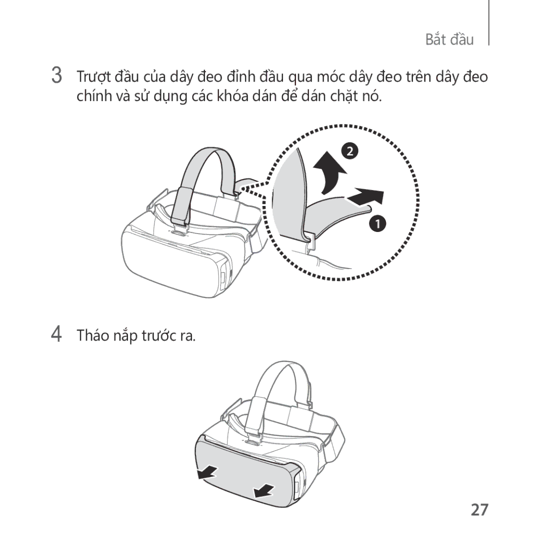 Samsung SM-R322NZWAXXV manual Tháo nắp trước ra 