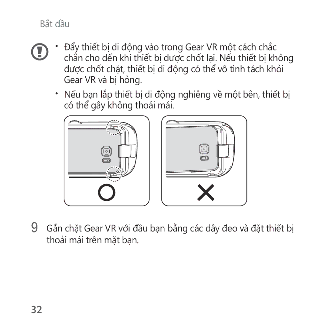 Samsung SM-R322NZWAXXV manual Bắt đầu 