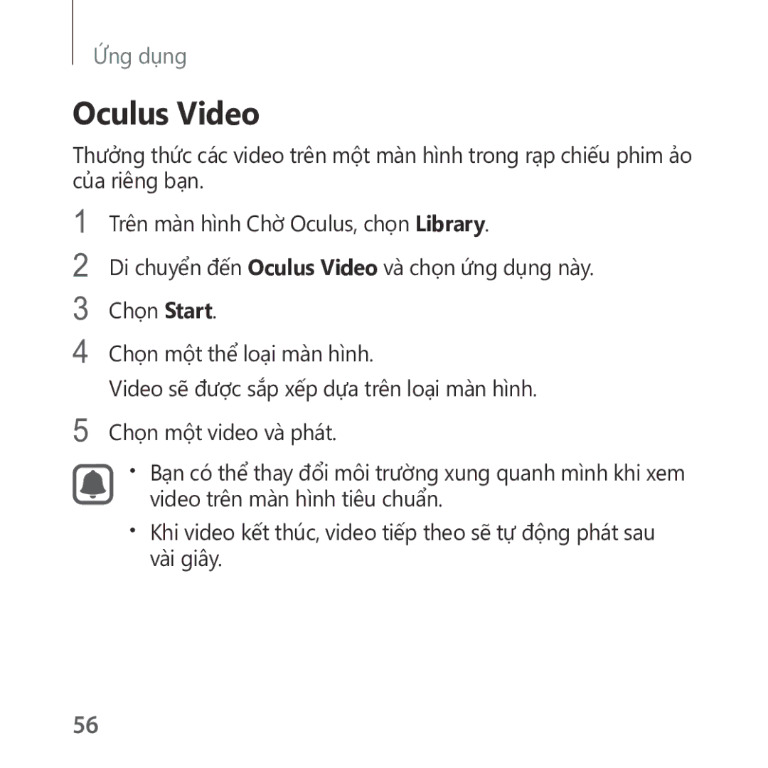 Samsung SM-R322NZWAXXV manual Oculus Video 