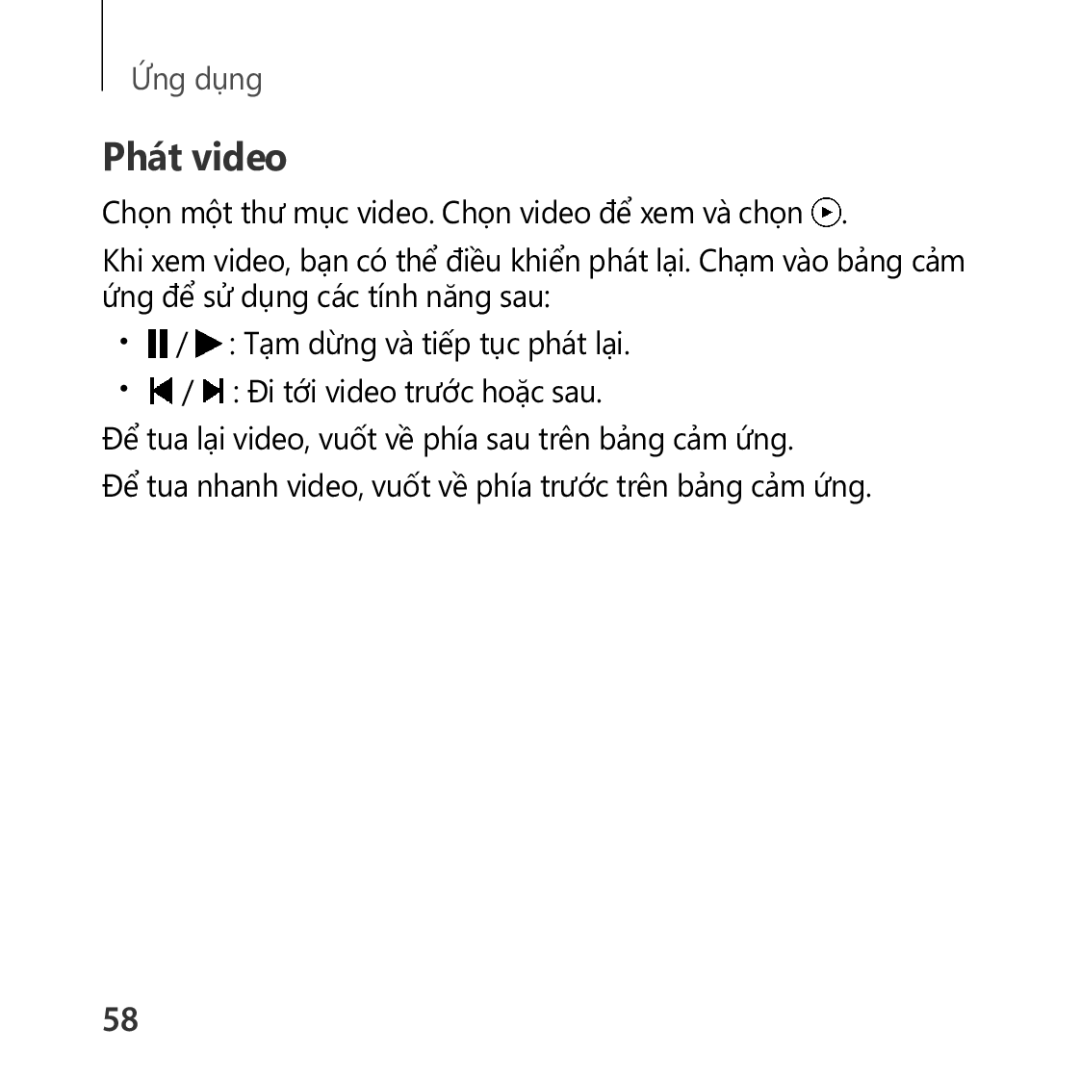 Samsung SM-R322NZWAXXV manual Phát video 