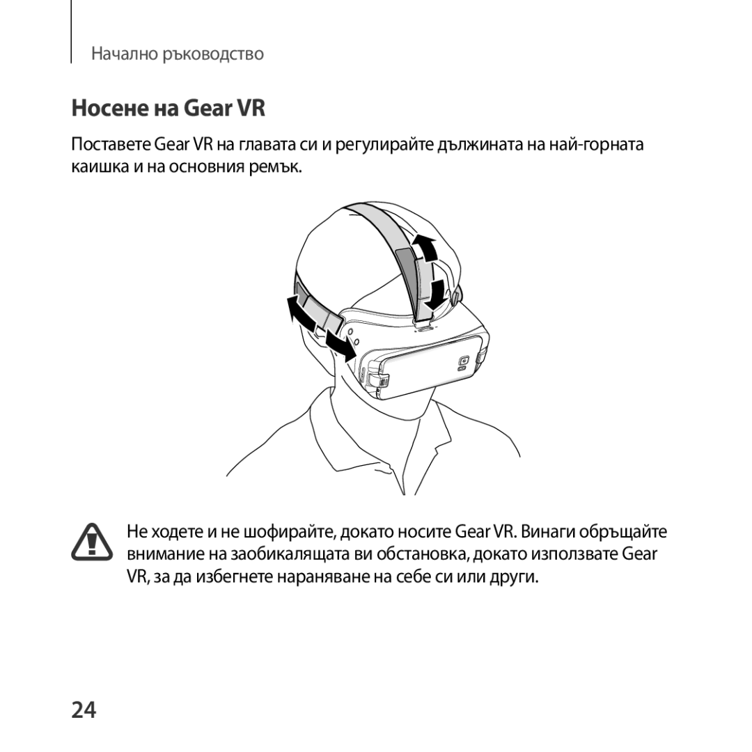 Samsung SM-R323NBKABGL manual Носене на Gear VR 