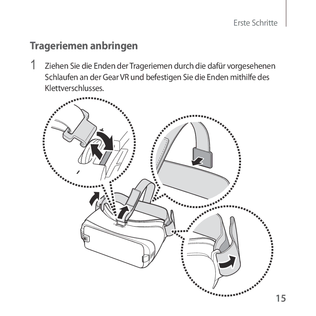 Samsung SM-R323NBKADBT manual Trageriemen anbringen 