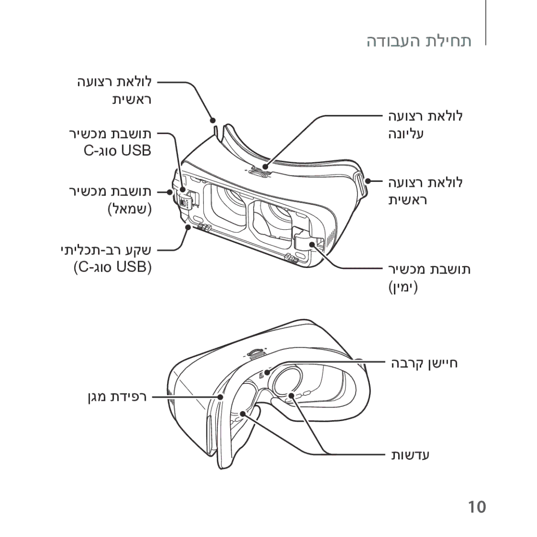 Samsung SM-R323NBKAILO, SM-R323NBKASEE manual תחילת העבודה 