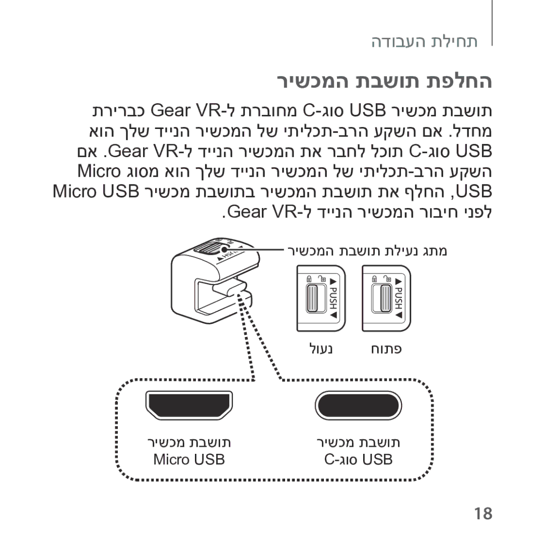 Samsung SM-R323NBKAILO, SM-R323NBKASEE manual רישכמה תבשות תפלחה 