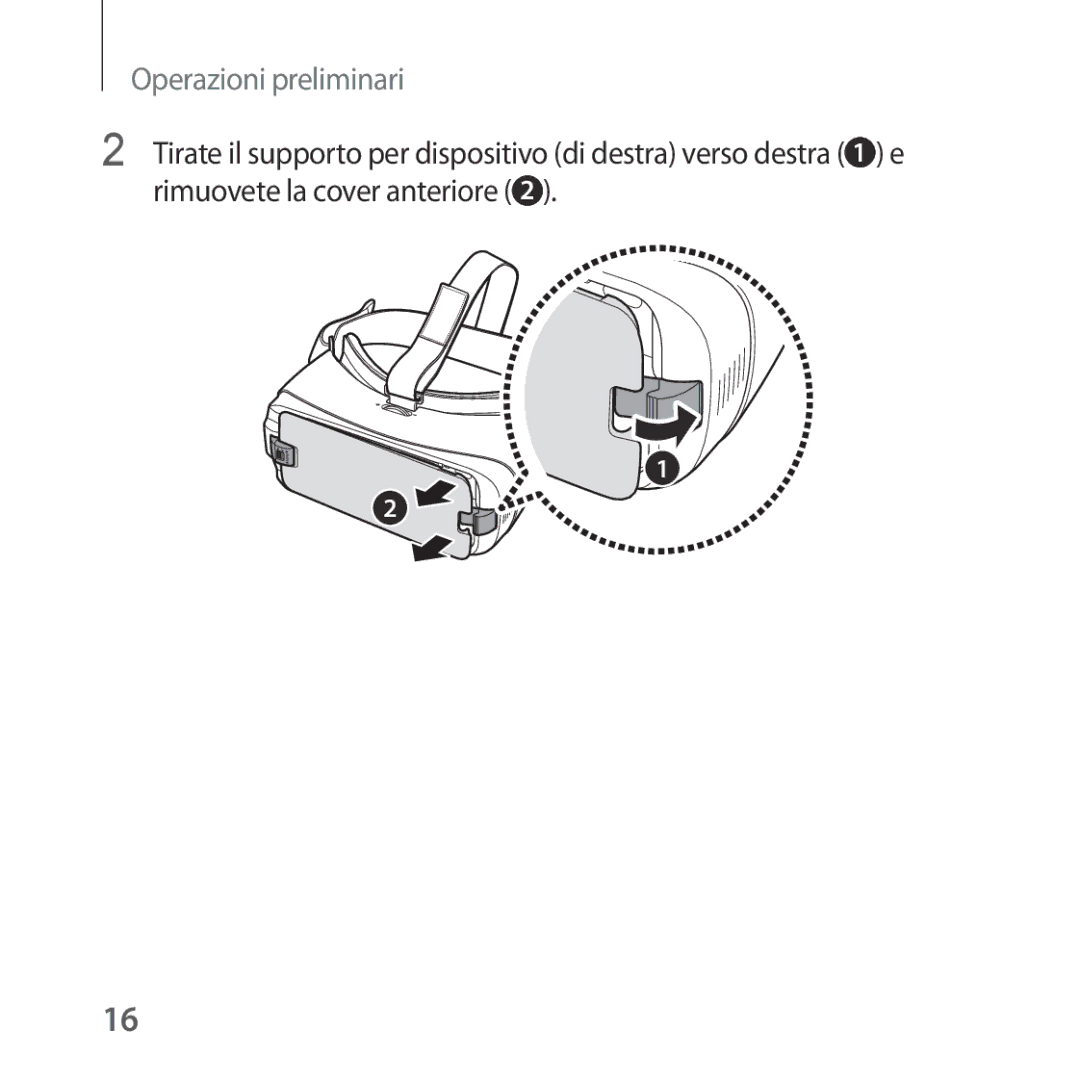 Samsung SM-R323NBKAITV manual Operazioni preliminari 