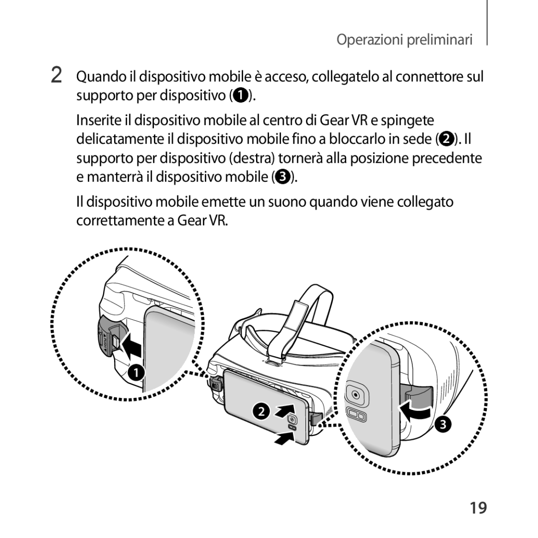 Samsung SM-R323NBKAITV manual Operazioni preliminari 