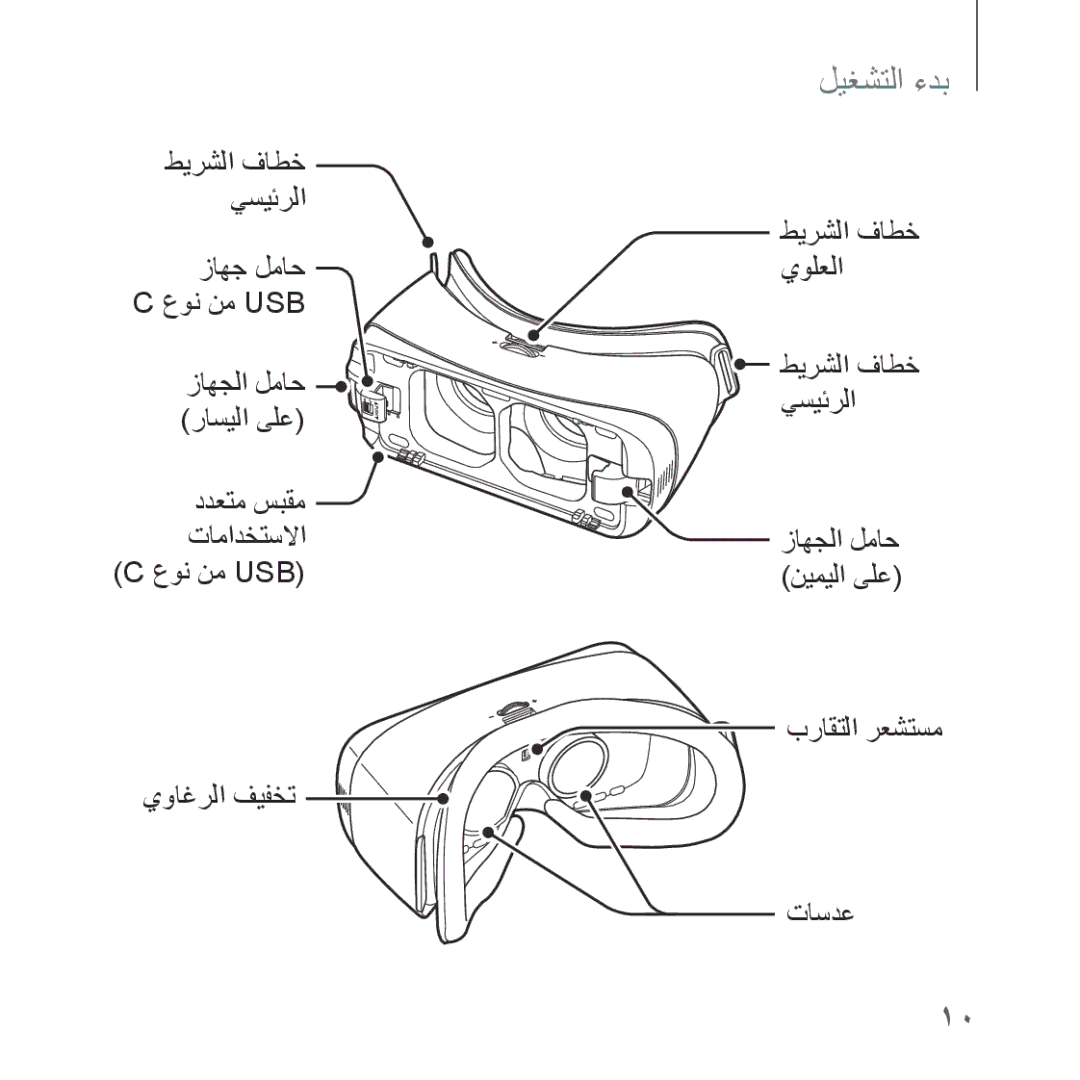 Samsung SM-R323NBKAKSA manual ﻁﻳﺭﺷﻟﺍ ﻑﺎﻁﺧ ﻱﻭﻠﻌﻟﺍ ﻁﻳﺭﺷﻟﺍ ﻑﺎﻁﺧ ﻲﺳﻳﺋﺭﻟﺍ 