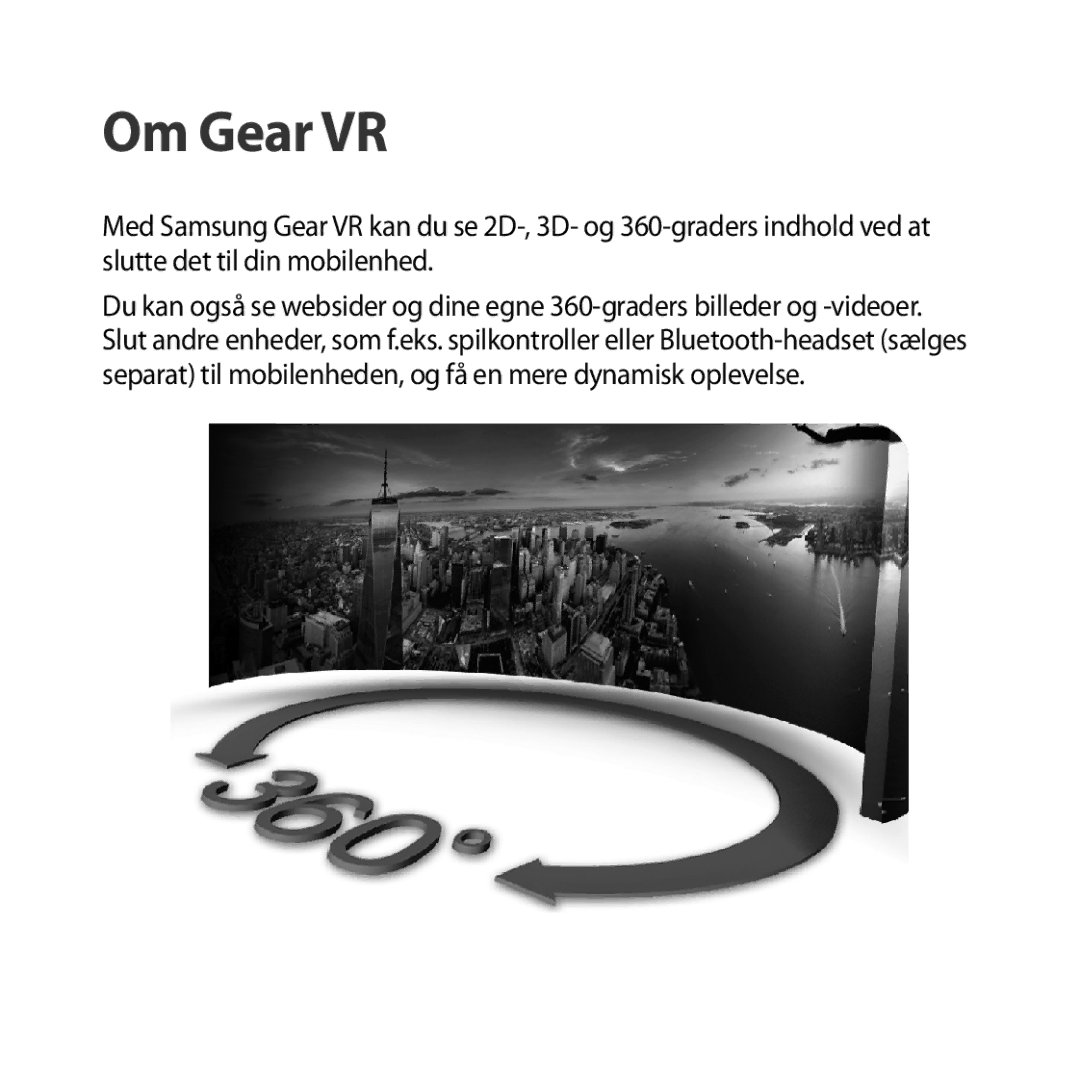 Samsung SM-R323NBKANEE manual Om Gear VR 