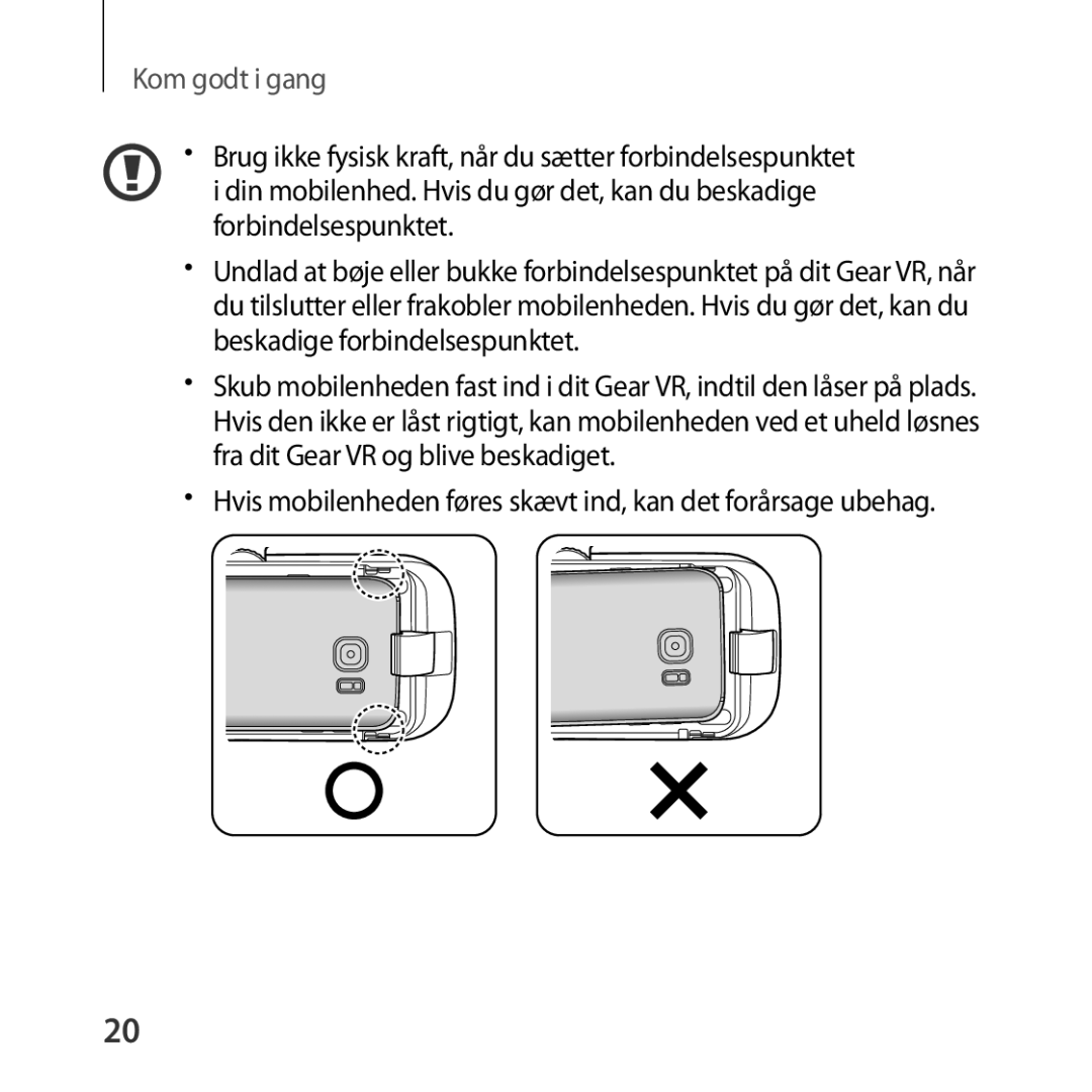 Samsung SM-R323NBKANEE manual Kom godt i gang 