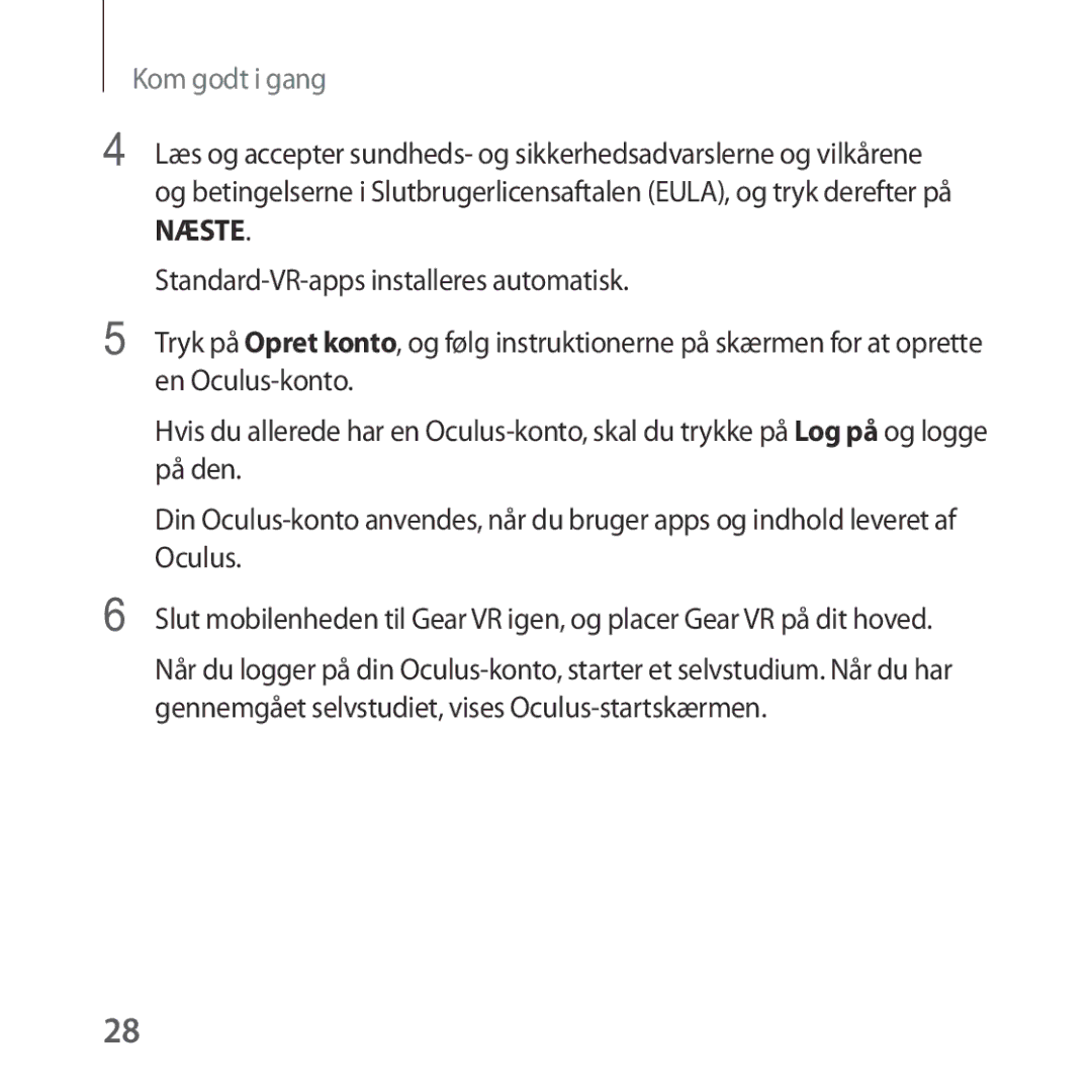 Samsung SM-R323NBKANEE manual Næste 