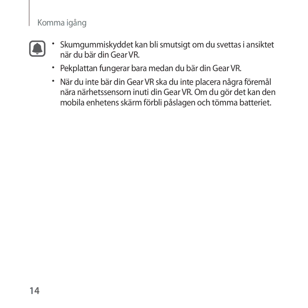 Samsung SM-R323NBKANEE manual Komma igång 