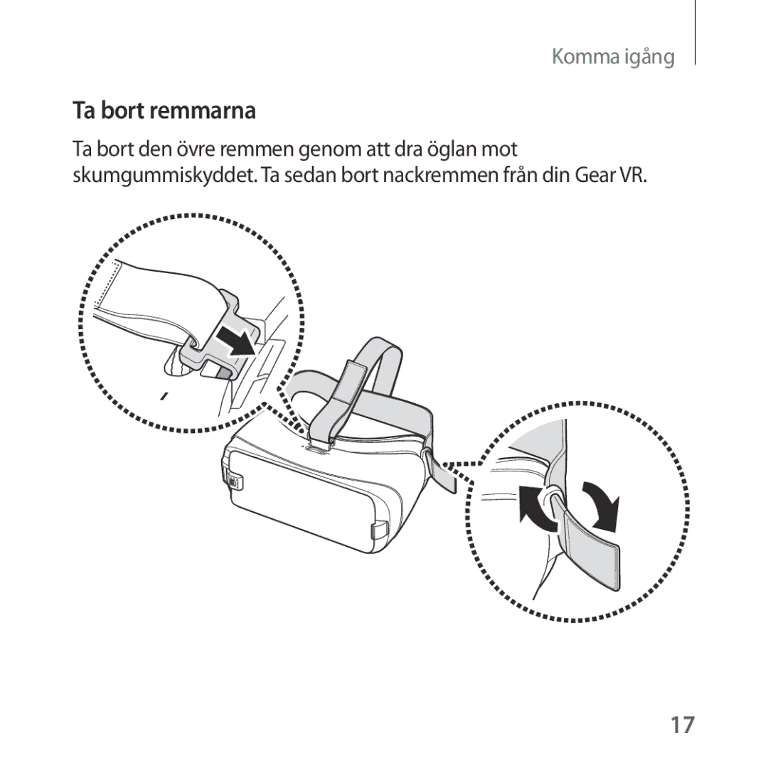 Samsung SM-R323NBKANEE manual Ta bort remmarna 