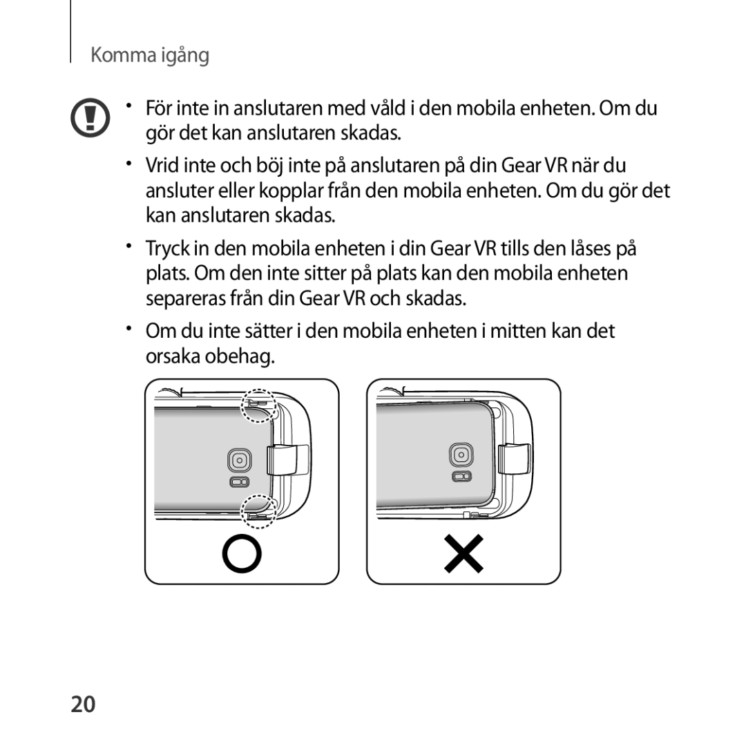 Samsung SM-R323NBKANEE manual Komma igång 