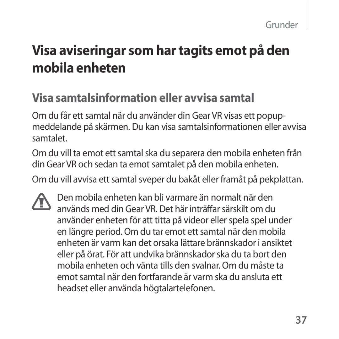 Samsung SM-R323NBKANEE manual Visa aviseringar som har tagits emot på den mobila enheten 