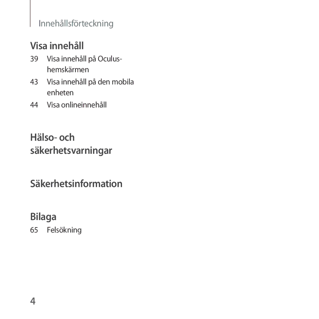 Samsung SM-R323NBKANEE manual Säkerhetsinformation Bilaga 