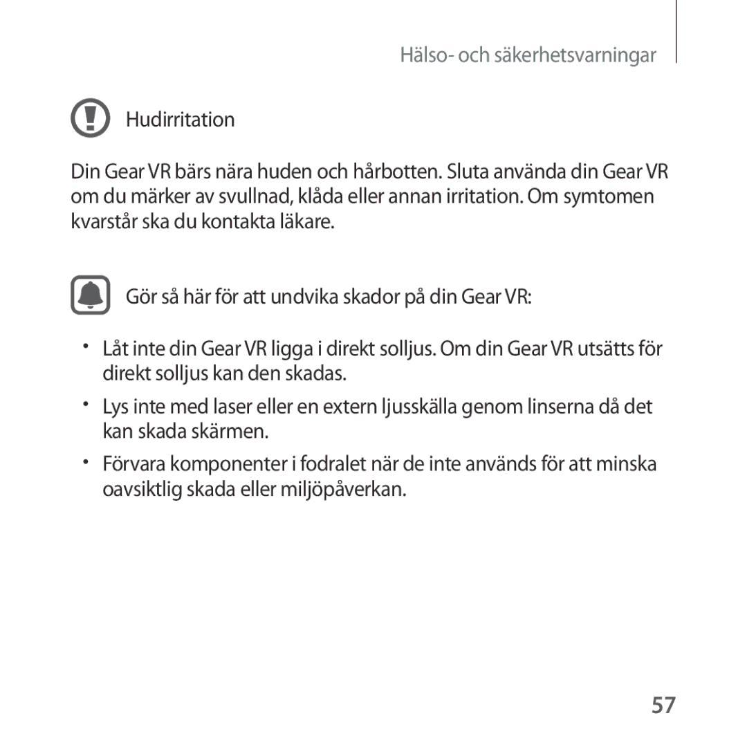 Samsung SM-R323NBKANEE manual Hälso- och säkerhetsvarningar 