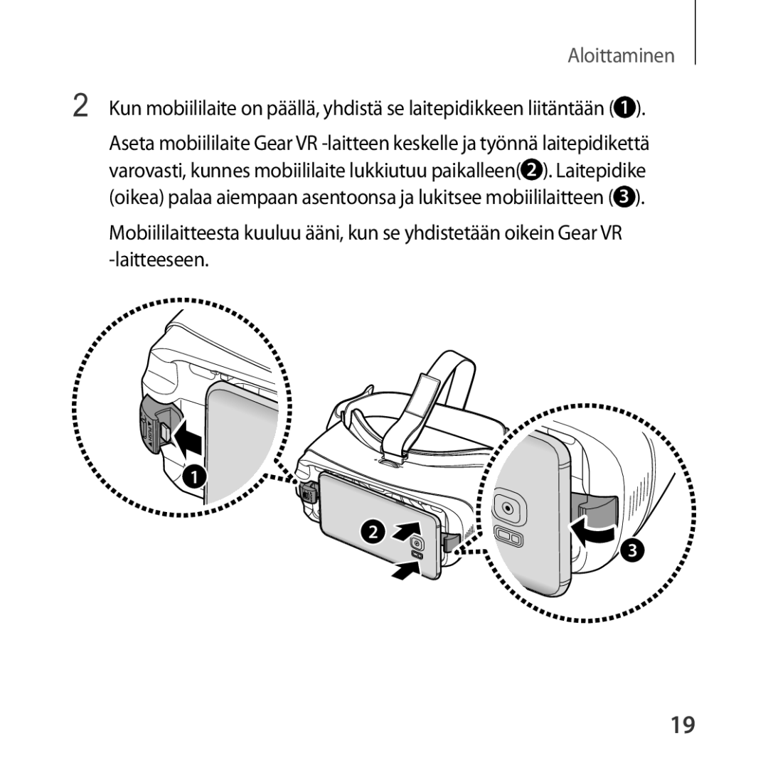 Samsung SM-R323NBKANEE manual Aloittaminen 