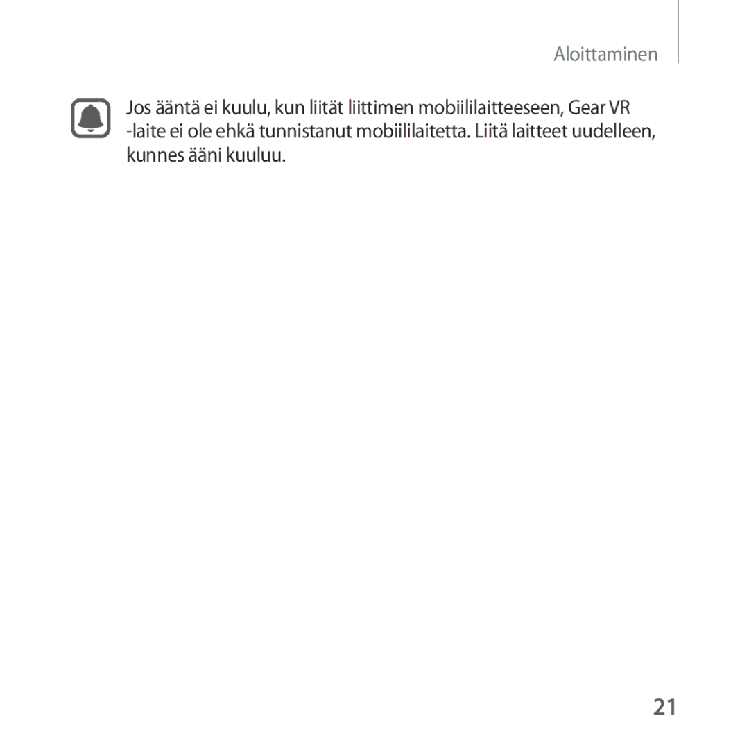 Samsung SM-R323NBKANEE manual Aloittaminen 