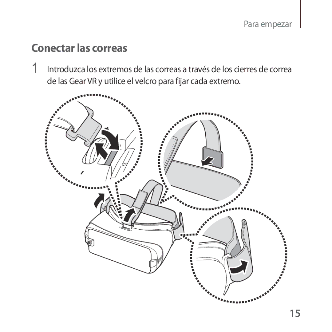 Samsung SM-R323NBKAPHE manual Conectar las correas 