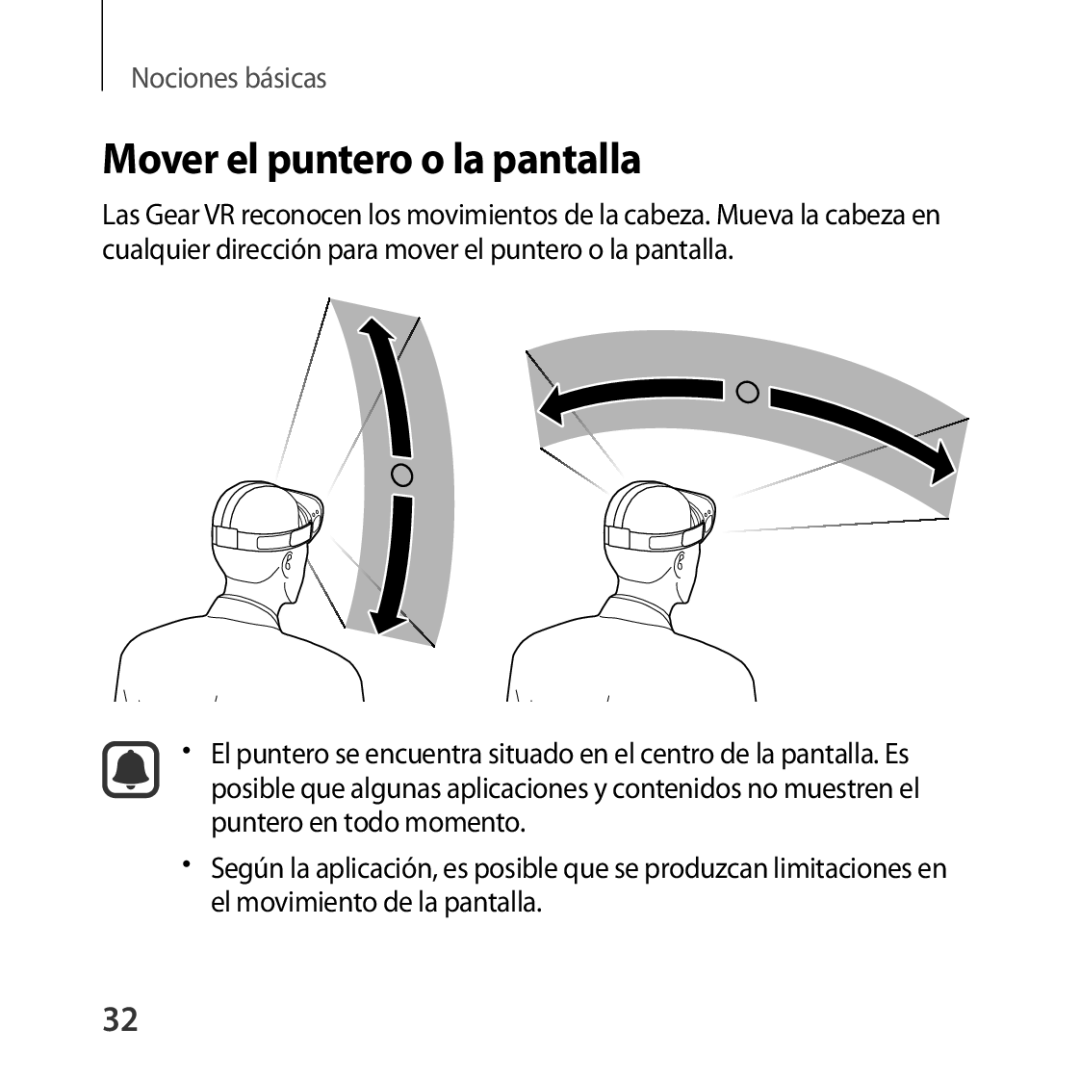 Samsung SM-R323NBKAPHE manual Mover el puntero o la pantalla 