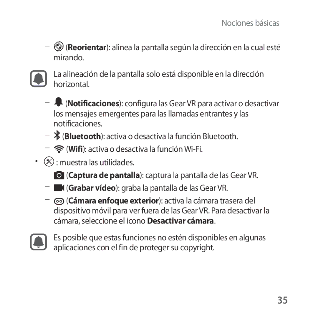 Samsung SM-R323NBKAPHE manual Nociones básicas 