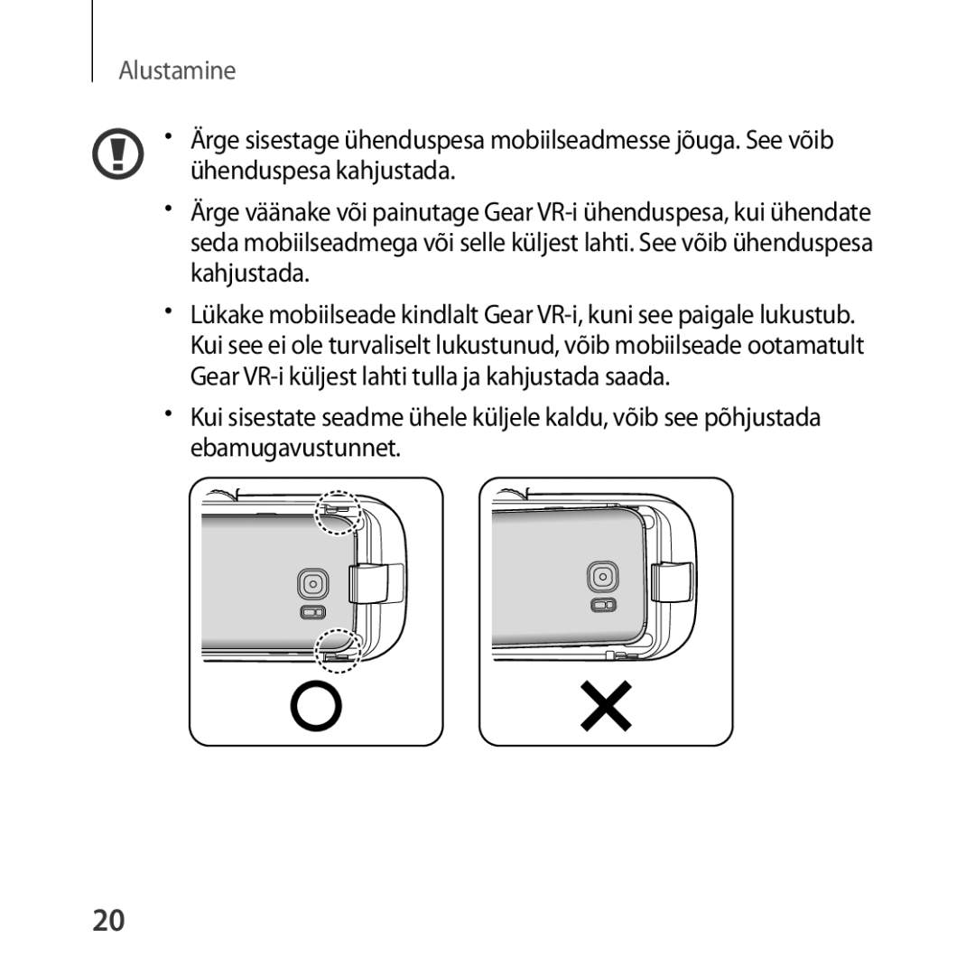 Samsung SM-R323NBKASEB manual Alustamine 