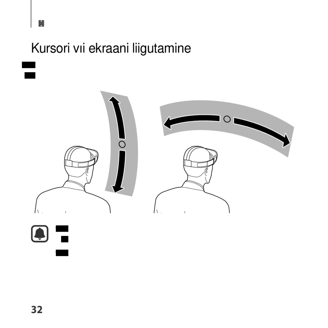 Samsung SM-R323NBKASEB manual Kursori või ekraani liigutamine 