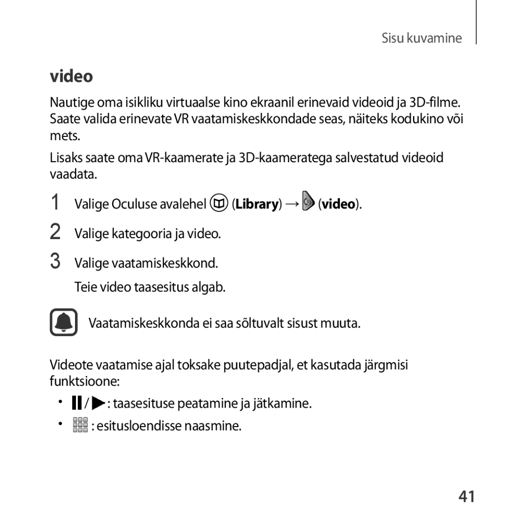 Samsung SM-R323NBKASEB manual Video 