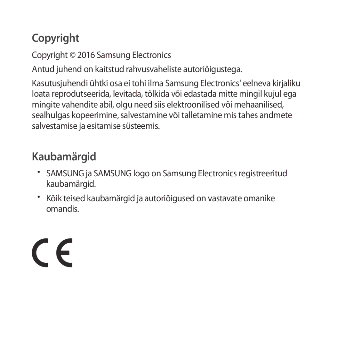 Samsung SM-R323NBKASEB manual Copyright 