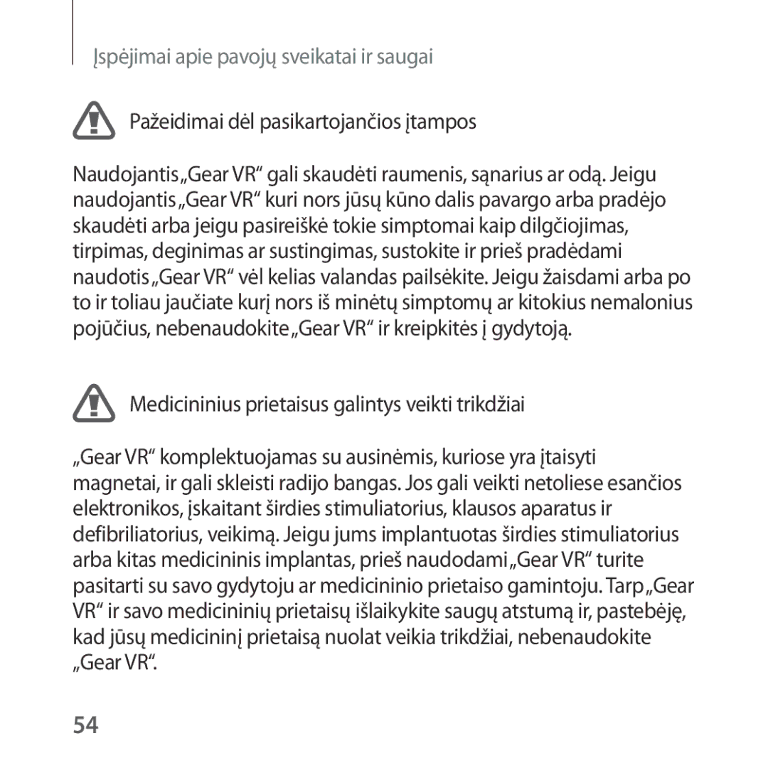 Samsung SM-R323NBKASEB manual Pažeidimai dėl pasikartojančios įtampos 