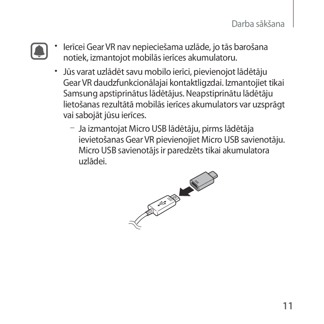 Samsung SM-R323NBKASEB manual Darba sākšana 