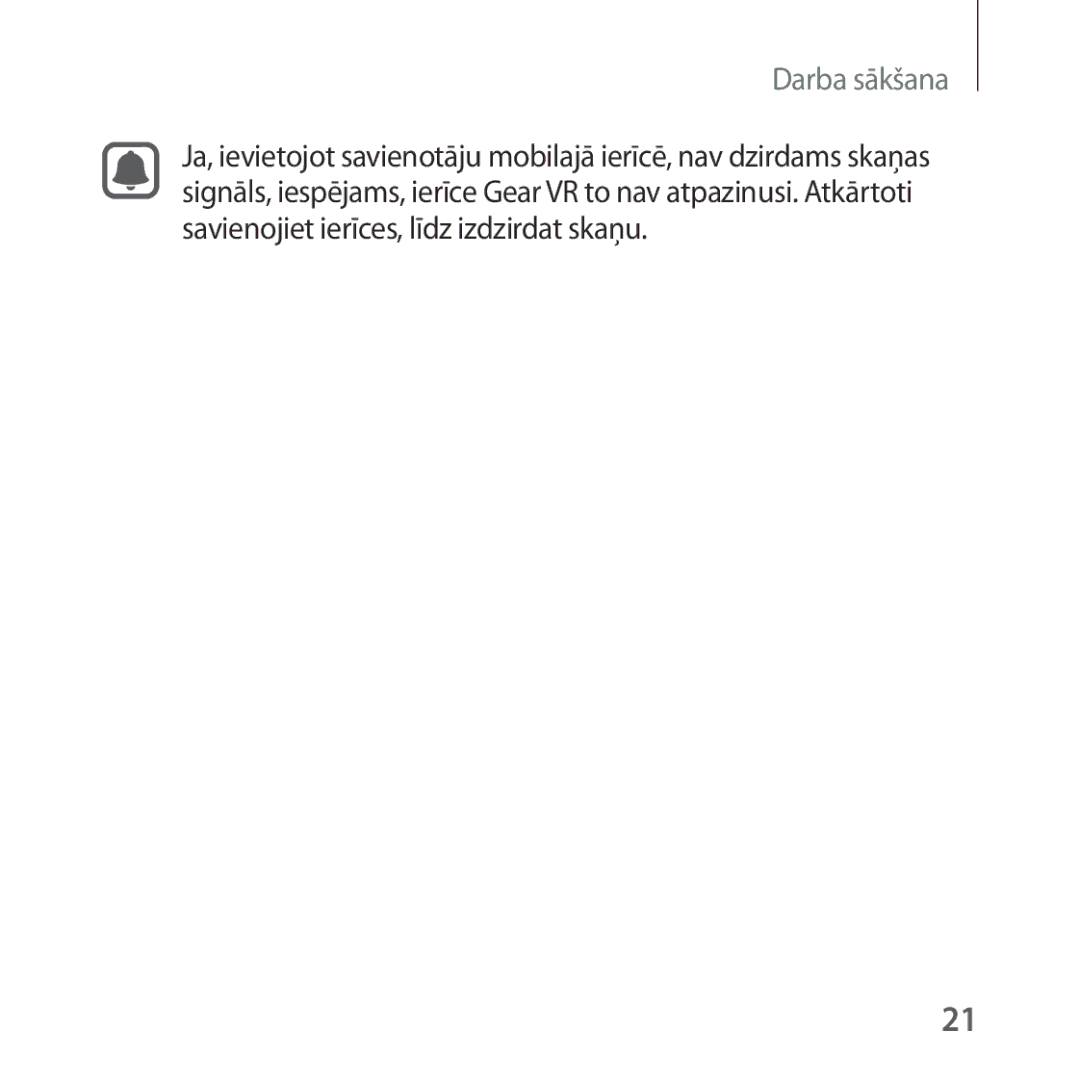 Samsung SM-R323NBKASEB manual Darba sākšana 