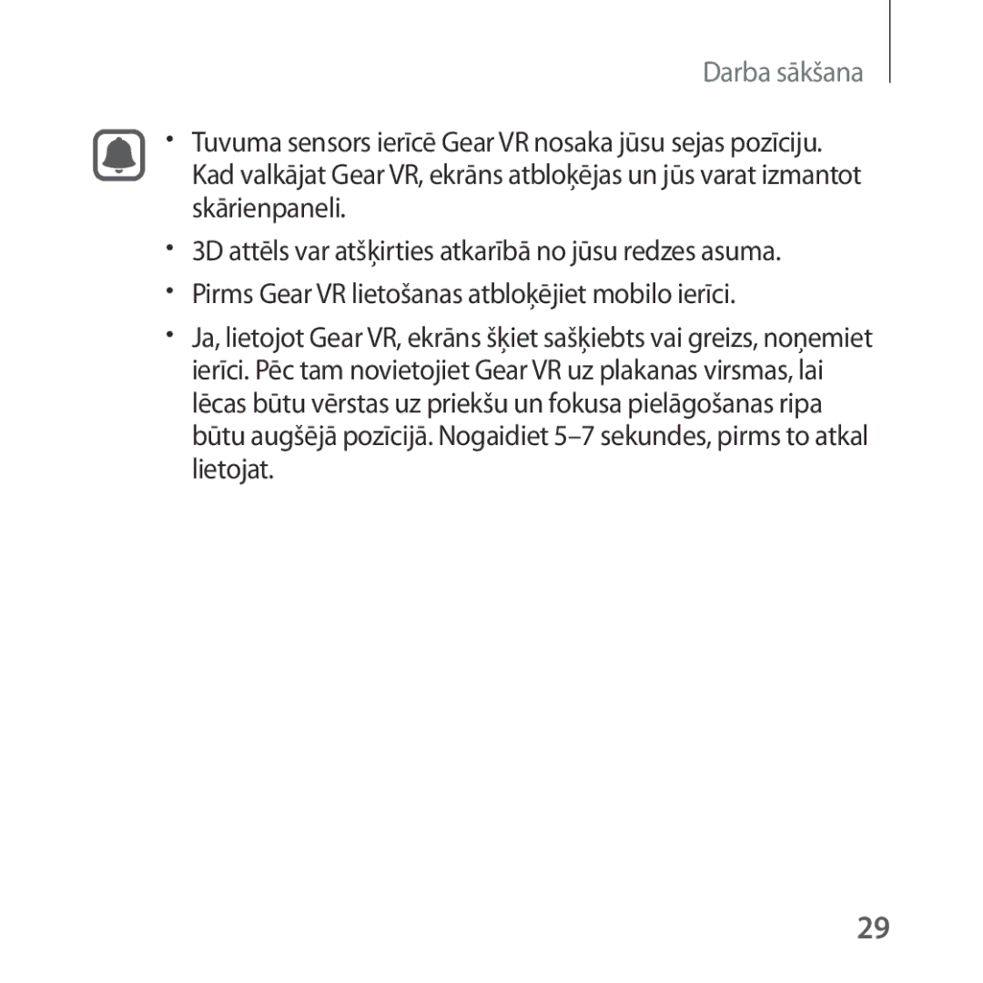 Samsung SM-R323NBKASEB manual Darba sākšana 