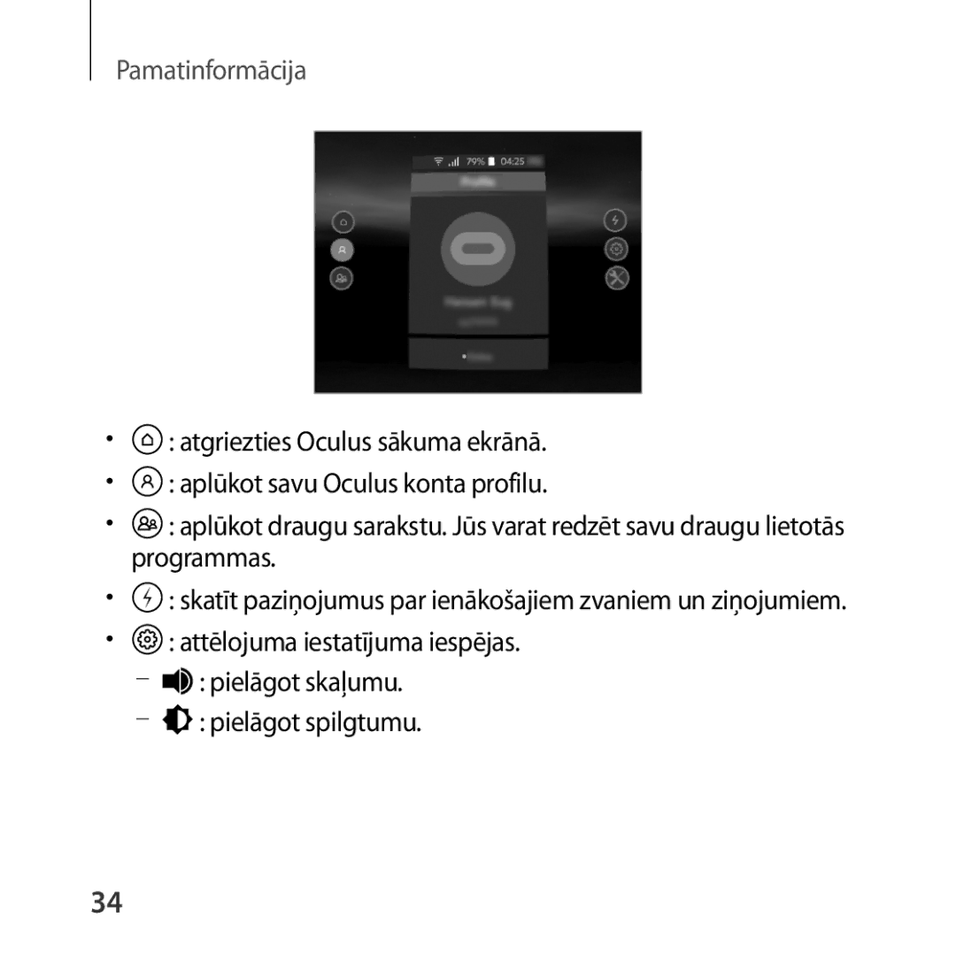 Samsung SM-R323NBKASEB manual Pamatinformācija 