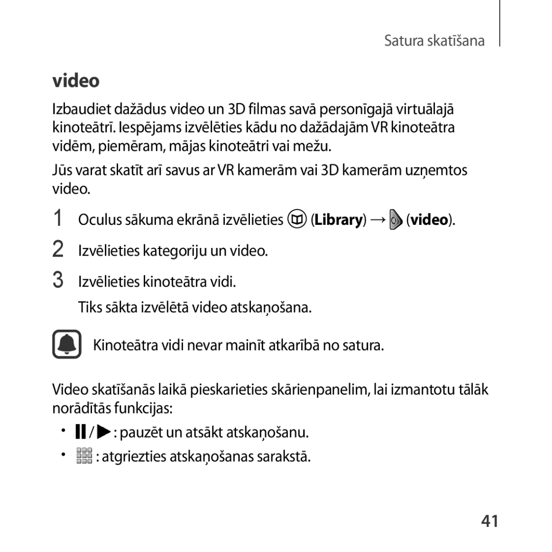 Samsung SM-R323NBKASEB manual Video 