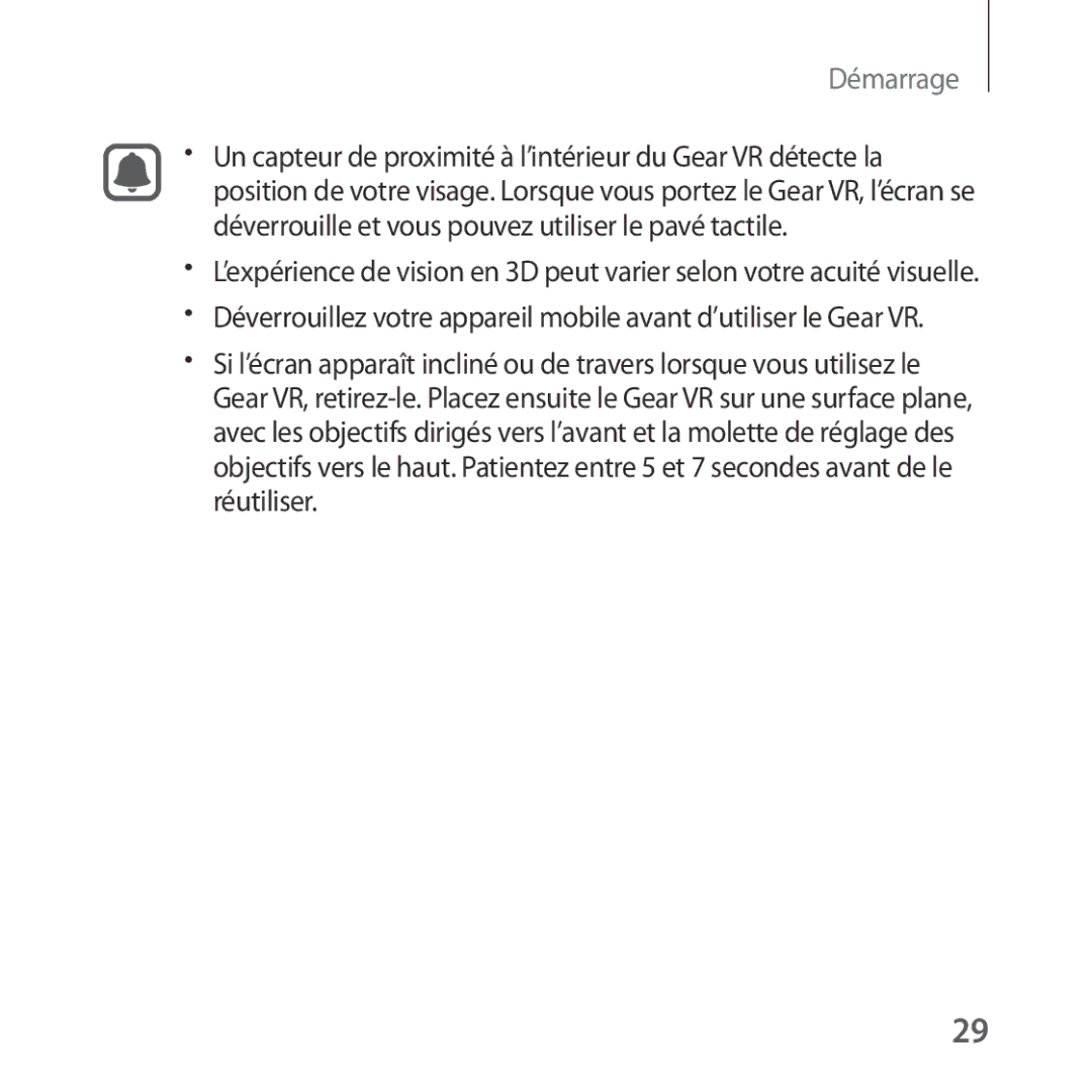 Samsung SM-R323NBKAXEF manual Démarrage 