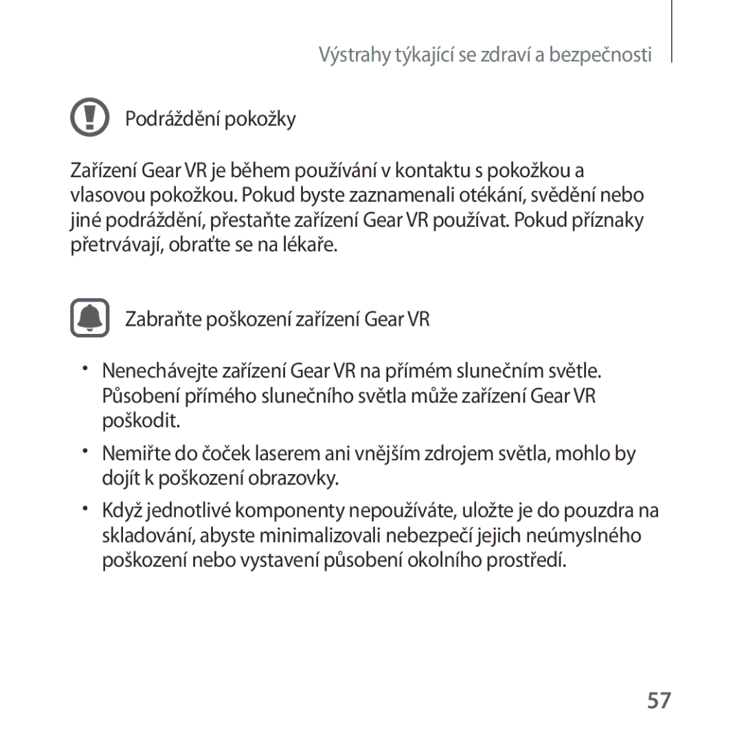 Samsung SM-R323NBKAXEZ manual Podráždění pokožky 