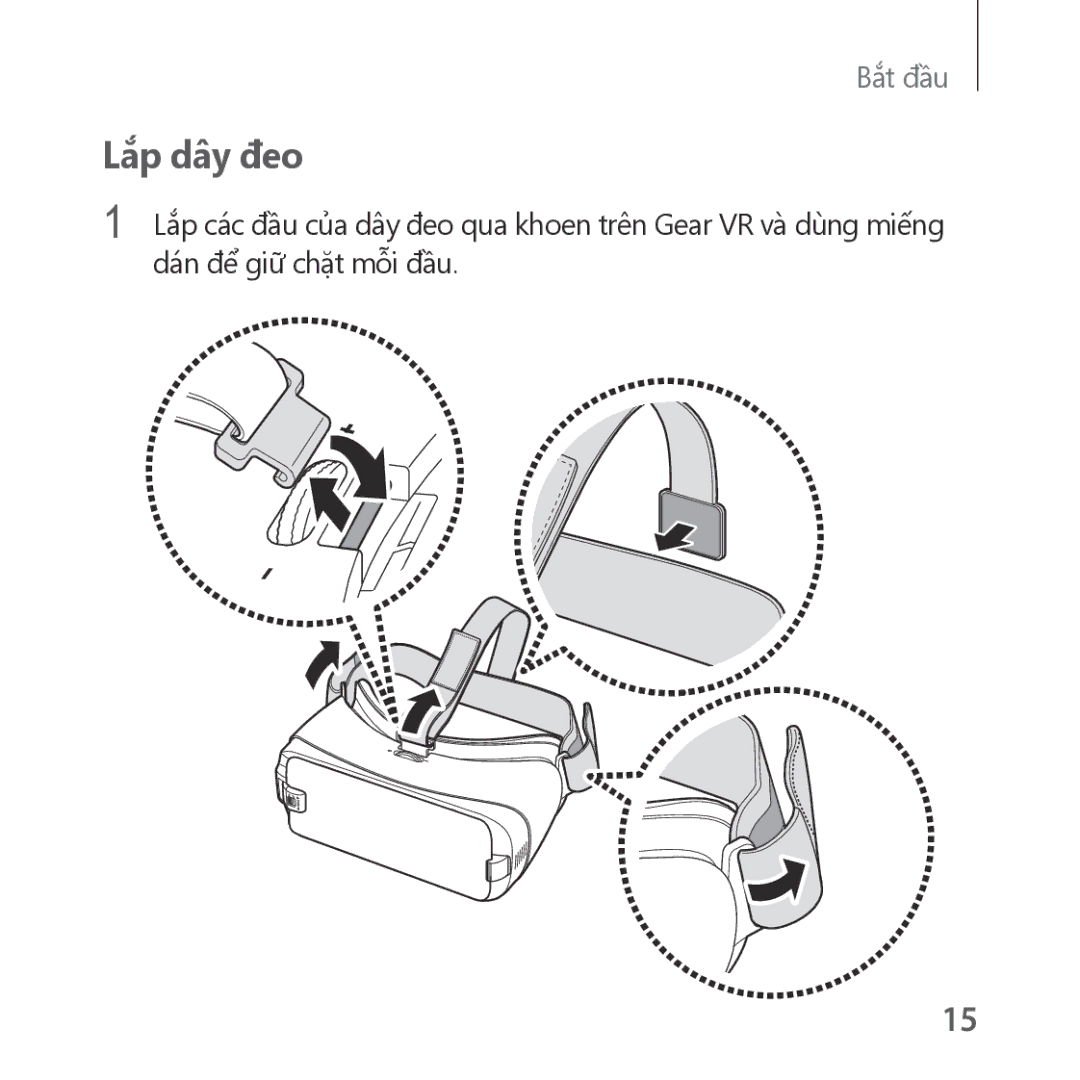 Samsung SM-R323NBKAXXV manual Lắp dây đeo 