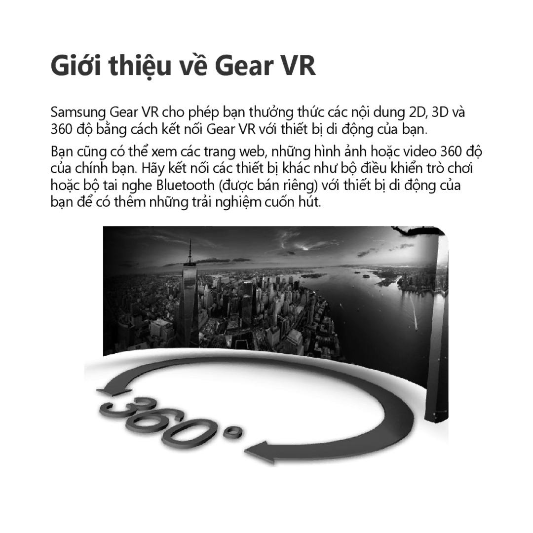 Samsung SM-R323NBKAXXV manual Giới thiệu về Gear VR 