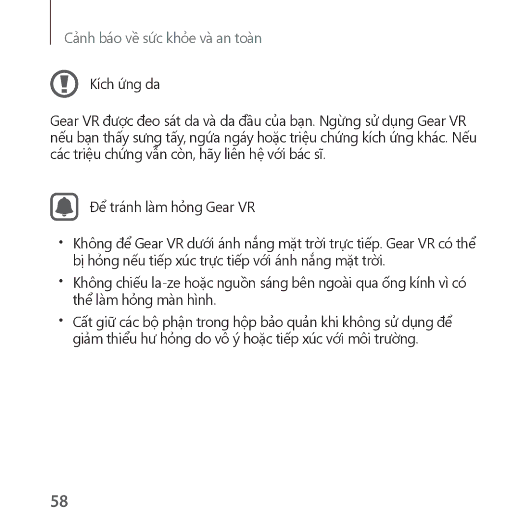 Samsung SM-R323NBKAXXV manual Cảnh báo về sức khỏe và an toàn 