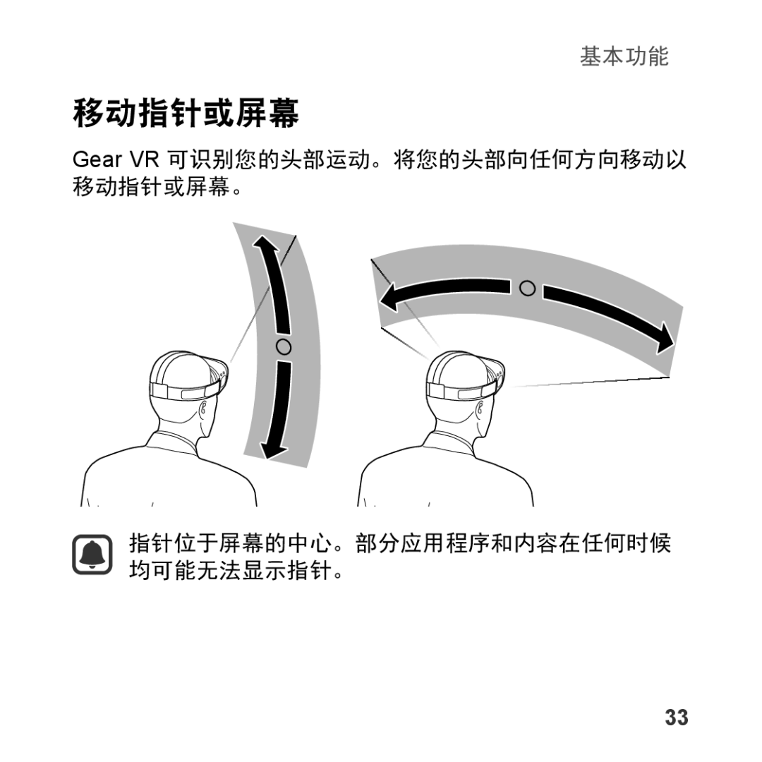 Samsung SM-R323NBKAXXV manual 移动指针或屏幕 