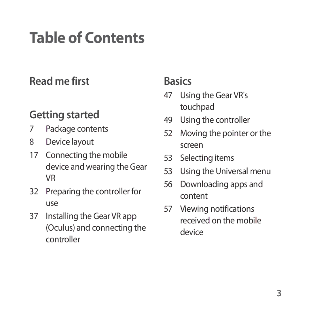 Samsung SM-R324NZAABGL, SM-R324NZAADBT, SM-R324NZAAXEF, SM-R324NZAAITV, SM-R324NZAAPHE, SM-R324NZAAXEZ manual Table of Contents 