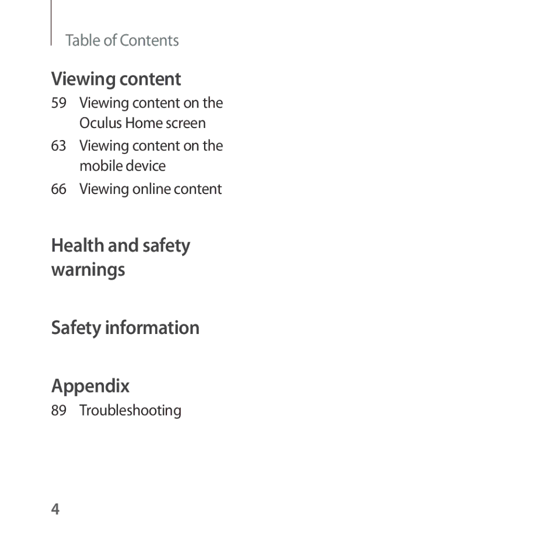 Samsung SM-R324NZAAXEZ, SM-R324NZAADBT manual Viewing content on the mobile device Viewing online content, Troubleshooting 