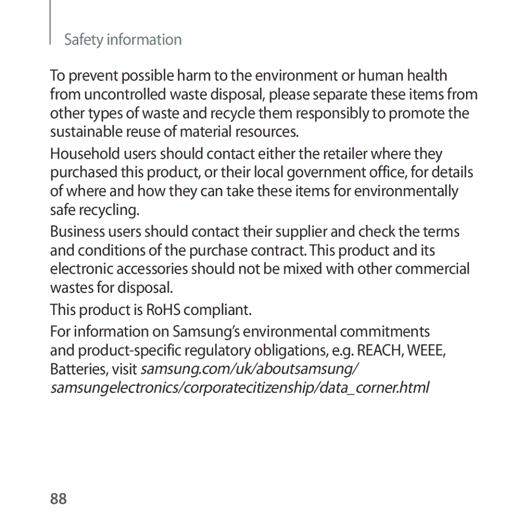 Samsung SM-R324NZAAXEF, SM-R324NZAADBT, SM-R324NZAAITV, SM-R324NZAAPHE, SM-R324NZAABGL, SM-R324NZAAXEZ manual Safety information 