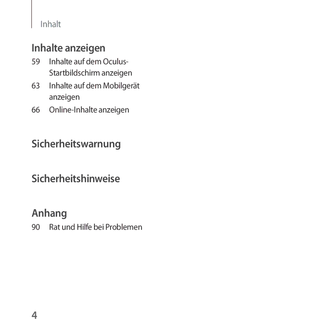 Samsung SM-R324NZAADBT manual Sicherheitswarnung Sicherheitshinweise Anhang 