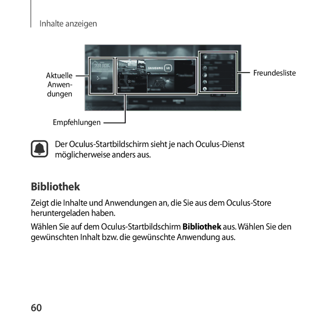 Samsung SM-R324NZAADBT manual Bibliothek, Inhalte anzeigen 