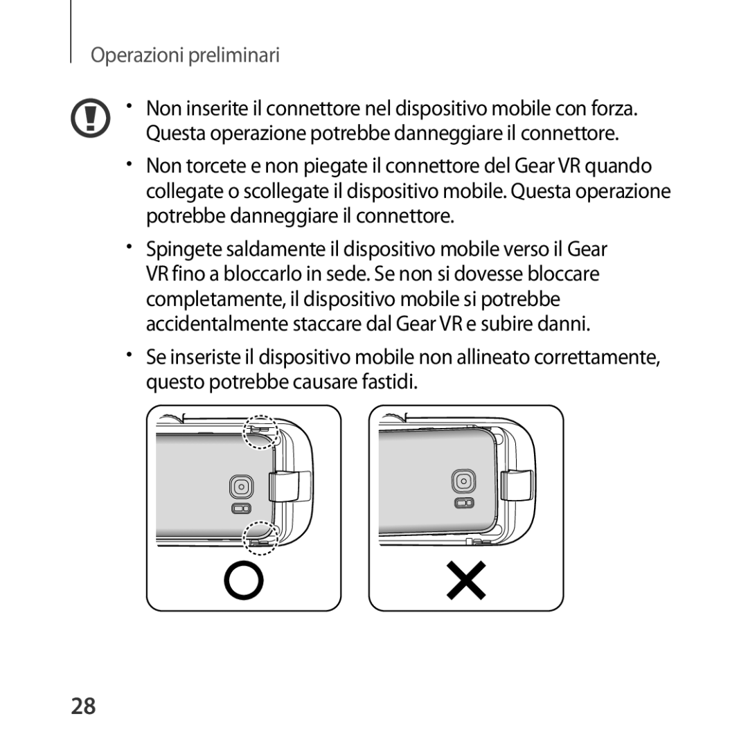 Samsung SM-R324NZAAITV manual Operazioni preliminari 