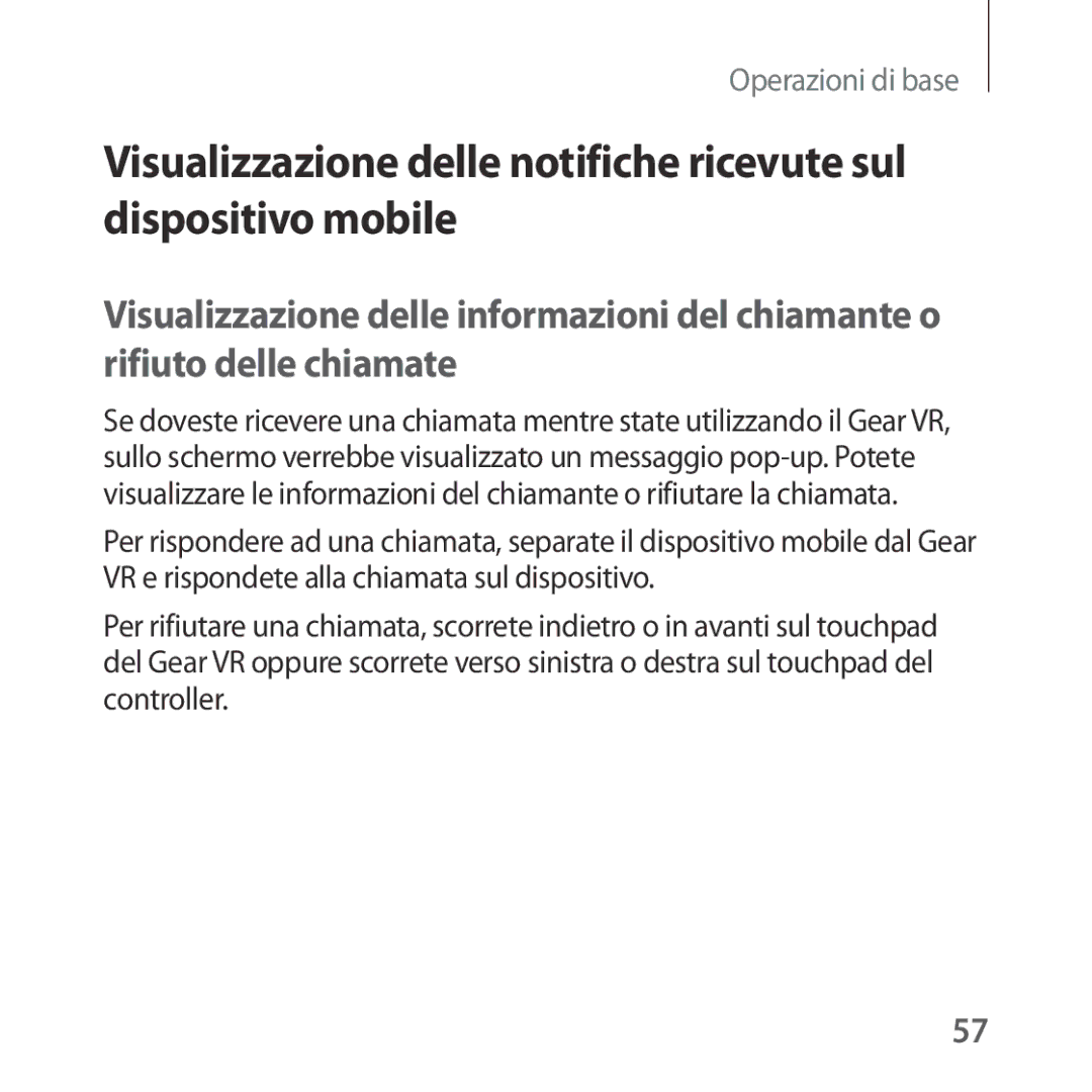 Samsung SM-R324NZAAITV manual Operazioni di base 