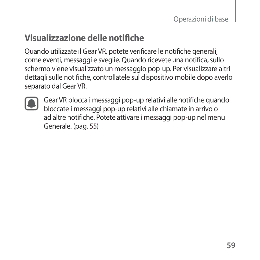 Samsung SM-R324NZAAITV manual Visualizzazione delle notifiche 